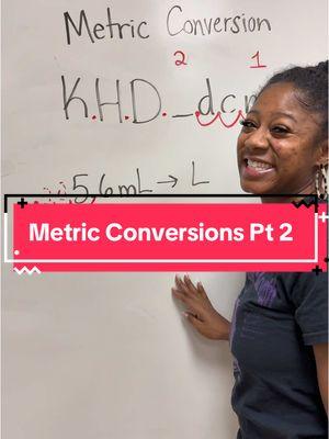 Metric Conversions part 2 with Ms. Moore #metricsystem #kilograms #milli #liters #gram #kinghenry #metric #conversion #math #fypシ #teachersoftiktok #xyzbca #mathtrick #foryoupage 