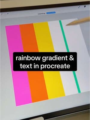 Make a rainbow gradient with fun effects in procreate! #procreateart #procreateartist #procreatetips #procreatetutorial #procreateapp   #onthisday 