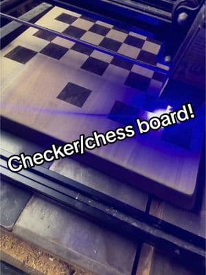 Laser engraving a chess/checkers board today. Have a few more to make. Using Lightburn software & an Artur laser. #orturlaser #lightburnsoftware #laserengraving @Ortur Global @LightburnSoftware 