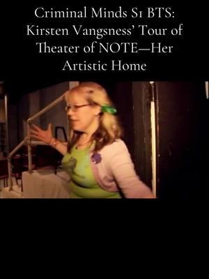 Welcome to the Theater of NOTE, Kirsten Vangsness’ artistic sanctuary! In this behind-the-scenes tour, Kirsten takes us through her favorite creative space, where she’s performed countless plays and found her artistic voice. From the cozy lobby to the dimly lit backstage filled with memories, Kirsten’s passion for the theater shines through. She even jokes about the “free show” you sometimes get in the alley where actors pace nervously before going on stage. It’s raw, real, and pure theater magic. Support Kirsten’s love for the arts and Theater of NOTE, where the magic happens beyond Criminal Minds! #CriminalMinds #PenelopeGarcia #KirstenVangsness #BTS #BehindTheScenes #TheaterOfNOTE #SupportTheArts #CMFamily #CMObsessed #BTSClips #ActressLife #StageMagic #ArtisticHome #CreativeJourney #FandomFun #IconicCharacter #TheaterTour #LiveTheater #DramaLife #RelatableContent #FunnyTikTok #GarciaVibes #IconicMoments #KirstenRocks #SupportLocalTheater #PassionForActing #CMBehindScenes #PenelopeEnergy #HackerQueen #ActressGoals #FandomVibes #FeelGoodStory #BTSMagic #CMFans #TheaterLover #FYP #FyPage #FyViralVideo #Foryoupage #ViralVideo #ActingInspiration #CreativePassion #TheaterLife #FandomGoals #EmotionalJourney #BackstageTour #StageVibes #BTSContent #SupportKirstenVangsness