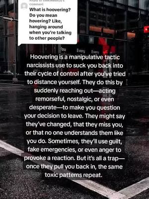 Replying to @seekmeek06they pop up here and there. they may even create a fake social media to get around being blocked to stay connected to you.  #narctok #healing #narcissism #overtnarcissist #emotionalhealth #covertnarcissist #narcissist #narcissistic #hoovering #hooveringnarcissist 