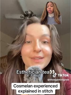 I broke the story on my live yesterday about Cosmelan and I just want to clear some stuff up and discuss my experience. Stitch @Theegeminiglow #nycesthetician #brooklynesthetician #acnescarring #cosmelan #theprofitableesthetician #estheticiantiktok #estheticiansoftiktok 