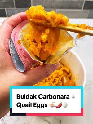 Sometimes you just need some ramen and eggs. 🍜😋 recreate this popular Korean Convenience Store meal at home, get everything you need on the Weee! TikTok shop! 🛒 #weeeasiansupermarket #TikTokShop #tiktokshoploveatfistfind #buldakcarbonara #buldakramen #buldaknoodles #quaileggs #cheesybuldak #koreanconveniencestore #koreanconveniencefood 