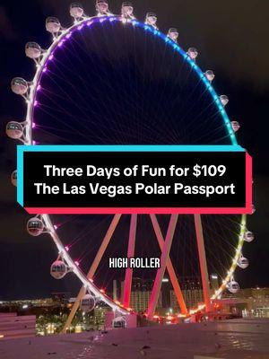 The Polar Passport is the perfect party package for Las Vegas visitors or locals on a budget. You get an entire weekend of experiences and drinks, 3 day of entertainment, at an affordable price point. Enjoy custom frozen daiquiris, dole whip floats, an immersive show, a ride on the High Roller observation wheel and all three Minus 5 ice lounge locations. Add this to your list of fun things to do in Vegas. #vegas #lasvegas #vegasstarfish #vegasonabudget #vegasparty 