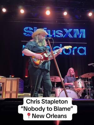 Chris Stapleton performs “Nobody to Blame” at the SiriusXM Pandora Super Bowl Party in New Orleans at the Filmore. @Chris Stapleton #whitehorse #chrisstapleston #superbowllix #SuperBowl #superbowlparty #countrymusic #pandora #sirius #neworleans 