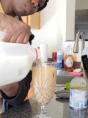 First time making iced Spanish Latte wasn't so bad. Thank tiktok for this iced coffee recipe 😋 #sahm #coffeetiktok #coffeemom #fyp 