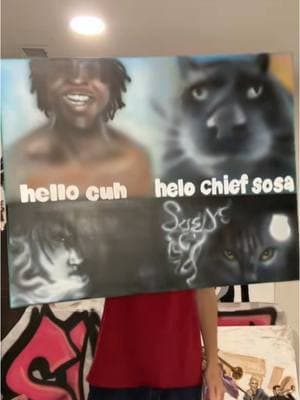 Airbrushed Chief Keef canvas sold! Prints available now in bio!  #airbrush #chiefkeef #sosa #lovesosa #cats #fyp #painting #paintingreveal #art #artist #foryou #viral #comedy #nostalgia #targetaudience 