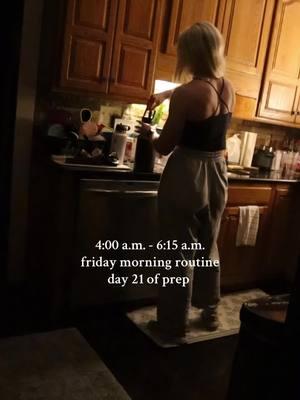 Day 21 of prep | routine before work  check ins  50 min cardio shower coffee + reading  breakfast  then get ready for work :)  - - @Gymshark @Gymshark Women @Legion Supplements code “KHANN” #GymTok #gymtoks #fyp #bodybuilding #bodybuildingmotivation #routine #gymshark66 #gymtiktok #bodybuildingprep #routines #morningmotivation #prepfiles 