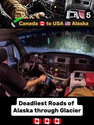 Deadliest Roads of Alaska through Glacier #Vlog #crazyvlog #truckinglife #foryou #alaska #usa_tiktok #usa_tiktok #Peterbilt #1millionviews #1millionviews #trending #mostbeautiful #driving 