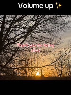 I’m glad that you are alive, always remember —YOU HAVE SURVIVED 100% of your WORST DAYS  #Grand #rising from my home to yours. Put your shoulders down…relax your toes to your nose #Listen to the #song of the #birds Close your eyes and #listen #relax  #letgo #breathe #in breathe #out #inhale #exhale #meditation #stretch #stretching #fyp #fypシ  #morning #viralvideo #skyvideo #sky  #sunrisemusic #sunrise #beauty #nature #follow #live #thanksforbeingalive #MentalHealth #talkaboutit 