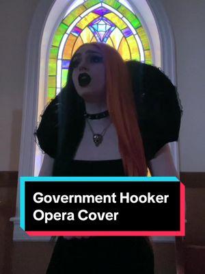 Government Hooker- Opera style 🙃🖤 This is my favorite Gaga cover yet! What else would you like to see me sing? @ladygaga #ladygaga #governmenthooker #ladygagacover #opera #operasinger #gothgirl #goth #gothstyle #abracadabra 