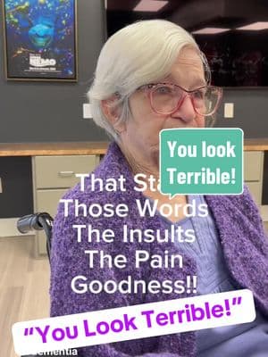 Goodness so much for her to contend with! She was continuing with the fiesty and really kinda funny insults but then she mentioned hurting multiple times so, in the end, I brought her up and talked to the nurse. They said they would give her something for pain (Tylenol) but honestly I just don’t know. I don’t know if THEY know! She was not near as fidgety but was saying her stomach hurt, she touched her chest when saying hurting, and then her legs hurt. I don’t know how to fix it! :( #mylittlemomma #calm #serene #goodsideofdementia #dementia #alzheimers #dementiaawareness #dementiacare #alzheimersawareness #dementiasupport #dementiafriendly #memorycare #memoryloss #caregiver #caregiversupport #seniorcare #elderlycare #homecare #assistedliving #seniorliving #eldercare #elderabuse #nursinghomeabuse #neglect #abuse #hospice #palliativecare #endoflifecare #ombudsman #patientrights #careplanmeeting #family #familyfirst #mymom #mothersoftiktok #daughtersoftiktok #mothersanddaughters #oddbehaviorbda #CapCut 