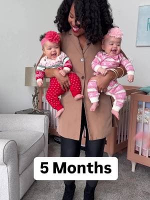 Our girls our 6 months 💕 Thank you God for your blessings #twins #twinmom #twinmomlife #twinmomsoftiktok