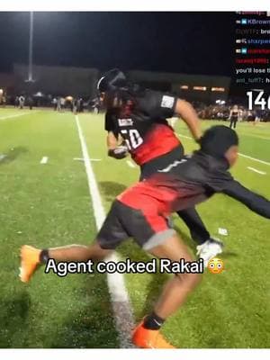 QB sold Rakai in that first clip tho 😭 @Agent @2xRakai #agent #rakai #amp #1v1 #football 