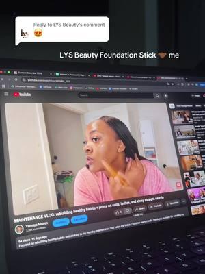 Replying to @LYS Beauty 🥹🫶🏾 literally my favorite foundation stick! Love that I can use it for light makeup days and full glam makeup days! 👏🏾 #lysbeauty #lysbeautyfoundation #makeupwithacne #acnemakeup 