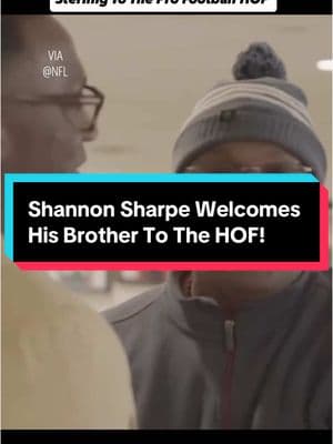 Shannon Sharpe welcomes his older brother Sterling to “Football Heaven” aka The Pro Football HOF. The Sharpe Brothers are the first brothers to ever be inducted into the HOF 🎥 @nfl  🏈  #shannonsharpe #Shay #clubshayshay #football #nfl #greenbaypackers #longoverdue #explore #jamonboltonshow 