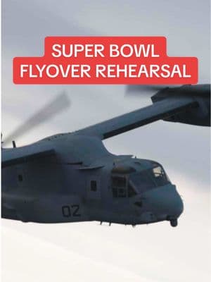 MV-22 Ospreys soar over New Orleans in prep for Super Bowl LIX pregame flyover #marinecorps #ospreys #flyover #marines #SuperBowl #football #military #defense #troops 