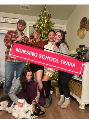 Little throwback to the group nursing school Christmas party. It wouldn’t be a party without some random trivia! 👀  P.S. we are still students and still learning. Just wanted to share this little fun video with my audience 🫶🏻 #nursing #nursingschool #health #healthtrivia #medicaltrivia #student #nursingstudent #fyp #trending #nursinggroup #cohort  @m a r i a h @Liz 