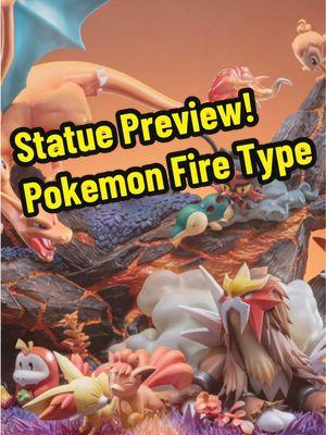 This Pokemon Statue is FIRE!! Charizard VS Entei! #tiktok #fyp #pokemon #pokemontiktok #pokemoncommunity #pokemonfan #pokemoncollector #charizard #entei #charmanda #chimchar #cyndaquil #litten #fuecoco #torchic #fennekin #pokemonscarletviolet  