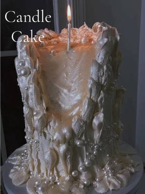 The candle cake trend not leaving anytime soon 🙌🏼🙌🏼 🕯️🕯️🕯️ I have the pearl spray that I use on every single candle cake linked in my Amazon storefront under shiny things. 🕯️ #cakedecorating #candlecake #cake #cakeart #washingtondc #dmv #caketiktok 