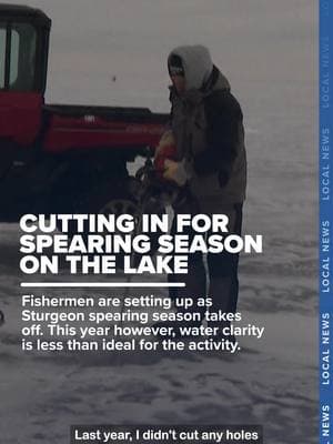 It's cutting in time for Northeast Wisconsin sturgeon spearers. It also gives them a chance to see what the water clarity will be like for opening day, leaving some pessimistic. #sturgeonspearing #LakeWinnebago #sturgeon #Wisconsin