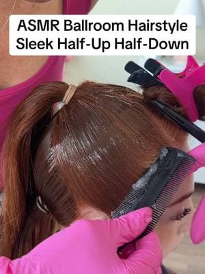 ASMR 🔊 Sleek Hair Half-Up Half-Down  Almost Like Indian Head Massage 😂 Can you feel the tension? ❤️‍🔥  #creatorsearchinsights #asmr #asmrsounds #indianheadmassage #headmassage #ballroomhairstyle #hair #hairtok #hairstyle #hairstylist #hairgoals #hairtutorial #asmrvideo #haircare #hairupdo #haircareroutine #grwm #grwmroutine #halfuphalfdown #halfuphalfdownhairstyle 