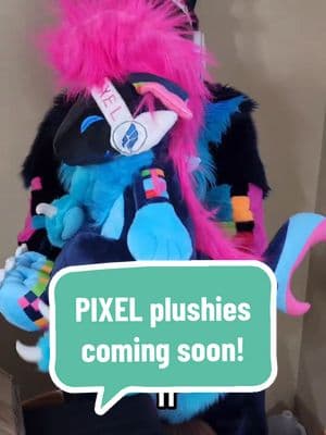 would you buy one of these PIXEL the protogen plushies? These dolls will be available in the coming months!  #fursuitfriday #protogen #protogenfursuit #protogenfursuits #protogens #pixeltheprotogen #knittinkittenfashion #knittinkitten #fursuiter #fursuiting #furrytiktok #furrys #furrysoftiktok #fursuitersoftiktok #fursuiters 