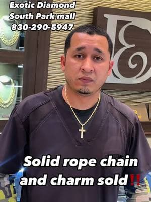 “💎✨ Solid rope chain & charm SOLD‼️ Don’t miss out on the biggest jewelry selection in the city! Come through and experience luxury with the best deals at Exotic Diamonds. Your next treasure is waiting! 🔥 #JewelryGoals #ExoticDiamonds #ChainGameStrong #LuxuryStyle #DiamondsAreForever #JewelryAddict #IceCold #NecklaceGoals #BlingBling #CityLuxury #BestDeals #ExclusiveJewels #StayFly #ShinyThings #FreshDrip #LuxuryVibes #DiamondJewelry #GlamLife #SolidGold #JewelryLover #StayShining #IconicStyle”