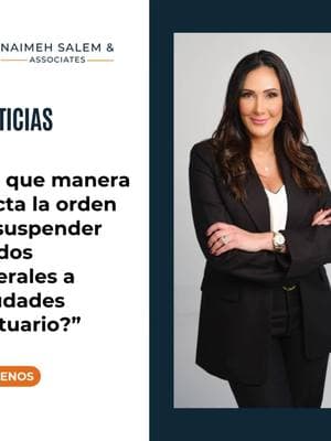 🌟El propósito de ciudades santuario es de contrarrestar la criminalización de sus residentes por el solo hecho de no tener estatus migratorio formal.🌟 ¿En que manera se afectan estas ciudades? La suspensión ✋🏽de fondos federales a ciudades santuario por parte de la Fiscal General procura frenar ❌ los esfuerzos de estas ciudades y estados que brindan protección a inmigrantes ilegales ya que usan fondos 💰locales y federales para brindar esta protección. ¡Estamos a tu alcance para defenderte contra la deportación! ☎️832-430-3030 #CiudadesSantuario #DefensaContraLaDeportacion #ProcesoMigratorio #AbogadadeInmigracion #AbogadaLatina #latinacomotu