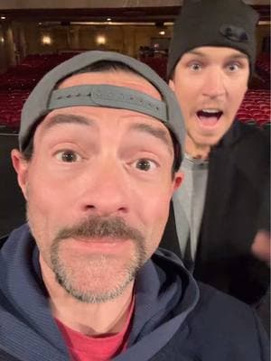 TONIGHT! Ith @Jay and Silent Bob in ITAHACA! See us at the State Theater at 8pm! Tickets at SeeSmod dot com! #KevinSmith #jasonmewes #jaymewes #jayandsilentbob 