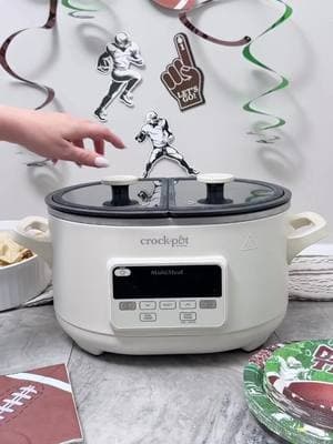 Prepping for the Big Game this weekend? The Crock-Pot® MultiMeal Multicooker is just the thing! With 5 cook settings, and the sync finish setting, you can be ready for kickoff right on time! Who are you rooting for this weekend? 🏈 #crockpot #crockpotmeal #crockpotdip #gamedayrecipe #tailgaterecipe