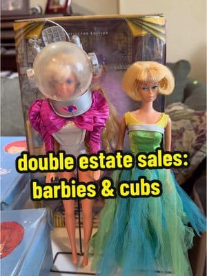 the Barbies 😭😭 all of our grandmas were just a girl once 💕 . . . #estatesale #estatesalefinds #yardsale #vintage #thrift #reseller #lgbtq  #pennsylvania #yorkpa #harrisburgpa #barbie #vintagebarbie #barbiecollection 