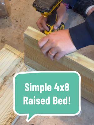 Building a raised bed doesn’t have to be complicated! We simply screwed a couple of boards together, added a small brace for extra support, and voilà—a brand-new garden space! It’s an easy, budget-friendly way to get growing.  Who else loves the simplicity of DIY raised beds?  #GardeningMadeEasy #RaisedBedGardening #GrowYourOwn  #RaisedGardenBeds #GrowYourOwnFood #VegetableGarden #GardenBeds #NoDigGarden #OrganicGardening  #DIYGarden #GardenDIY #HomesteadGarden #SustainableLiving #SelfSufficiency #Permaculture #FoodSecurity #GardeningTips