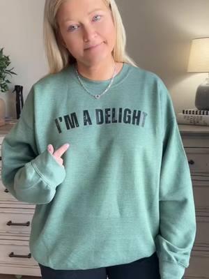 Quality is amazing, comes in multiple colors and you can also get a t shirt! #imadelight #sweatshirt #tshirt #crewneck #casualoutfits #funnysweatshirt #funny #relatable #unisex #casualfashion #tiktokshopfinds #tiktokshoploveatfirstfind #ttsdelightnow @Imperialcustomapparel 