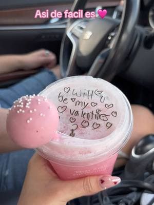 I love this trend🩷 #valentines #valentinesstarbucks #pinkdrink #cakepop #starbucks 