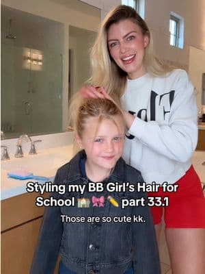 I adore my Gemma Fleur!!! 💎🌸 Styling my BB Girl’s Hair for School 🎒✏️part 33.1 🏫🎀 xx Angela Claire #grwu  #getreadywithus #girlmama #girlmomlife #minime #goingtoschool #storytimevideos #storytimestiktok 