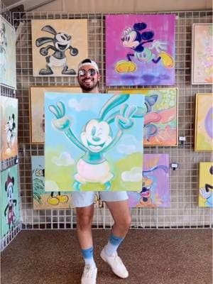 Oswald reveal at Festival of the Arts!!!!!! This one is called “The Peaceful Rabbit” ✌️🐰 hehe #ArtfulEpcot #EpcotFestivalOfTheArts #DisneyArt #Epcot #FestivalOfTheArts #DisneyParks #ArtFestival #Epcot2025 #DisneyCreators #fyp 