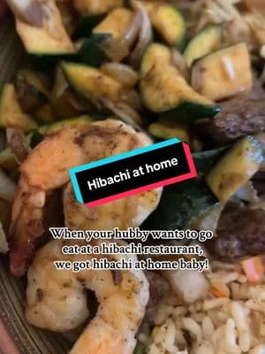 We got hibachi at home baby sit down! 😋😋🤣 #fyp #hibachiathome #hibachi #letscookwithvalerie #dallas #texas #followme #cookwithme