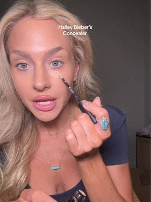 Not Hailey putting us dry under-eye girlies onto this incredible Skin Mimetic concealer from @Shop MAKE Beauty ❤️ this wears and sets so beautifully- I rarely find a new concealer that lives up to my standards 😍 #makebeauty #haileybiebermakeup #dryundereyes #brightundereye #bestconcealer #viralmakeupproducts #tiktokshoploveatfirstfind #hydratingconcealer #creaselessconcealer #smoothmakeup 