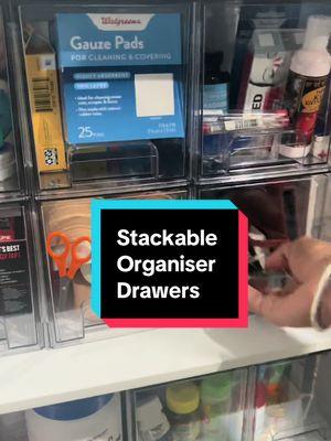 #keeporganized #organization #stackingdrawers 