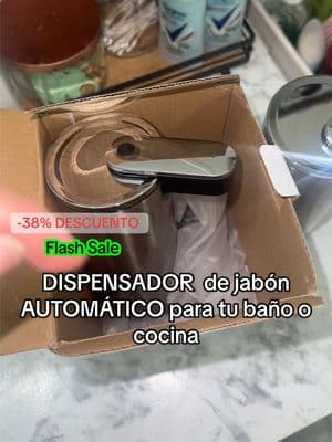 Dispensador automático de jabón para baño o cocina #dispensadordejabon #dispensadorautomatico #cocina #baño #accesorios #soapdispenser #dispenser #automaticsoapdispenser #bathroom #kitchen #TikTokShop 