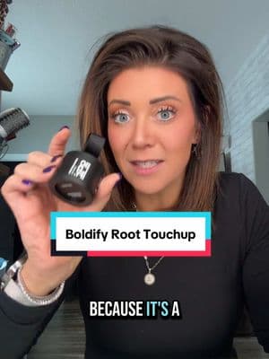 Replying to @mmac No applicator?! No way! I got you girl! #roottouchup #grayhaircoverage #boldifyhairlinepowder 