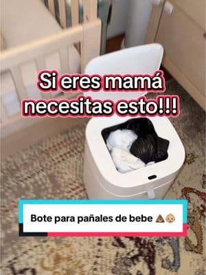 Si tienes un bebé necesitas este bote de basura automático!! #mamaprimeriza #mamasdetiktok #babyproducts #babyshowergift #regaloparababyshower #babytok #bebesdetiktok #toddlertok #mamatok #diaper #botedebasuraconsensor #smarttrashcan #trashcan #intrelife #smarthome #productosdehogar 