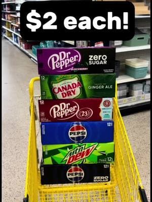 Drink deal at Dollar General getting $26 in products for $2.xx each!  Valid Saturday, 2/8 only! #dollargeneraldeals #superbowldrinks #easycouponing #drinkdeals #grocerysavings #digitaldeals #pepsi #drpepper #saturdaycouponing #SuperBowl 