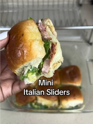 Mini Italian Sliders!  Get Super Bowl Ready! #fyp #SuperBowl #sliders #italiansliders #appetizers #recipes #superbowlrecipes #superbowlsunday 