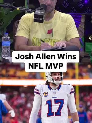 Josh Allen wins NFL MVP @claytravisoutkick #outkick #claytravis #joshallen #nflmvp #lamarjackson #nfl #patrickmahomes #nfltiktok #football #footballtiktok #sportstiktok #sports