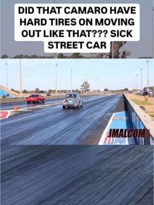 Looks as if that Camaro had street tires on and man was it moving at Sick Week 2025 #dragrace #JMalcom2004 #dragracing #camaro #irocz #fast #horsepower #speed #streetcar 