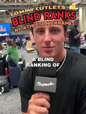 Blind ranking New York athlete nicknames🗽👀 How did Tommy Cutlets do?? #sports #playmaker #nyc #tommydevito 