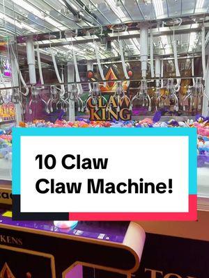 We found a 10 CLAW Claw Machine!😎 #clawmachine #arcade #clawmachines #arcades #cranegame #arcadegame #lasvegas 