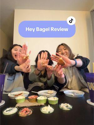 Me and my two non verbal homies 😃🤟 trying the new bagel place at U Ville #universityofwashingt